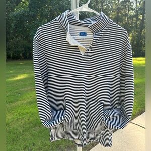 J. Crew Men's Lightweight French Terry Button Mock Neck pullover M